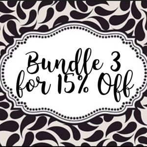 15% OFF Discount when you buy 3 items or more!